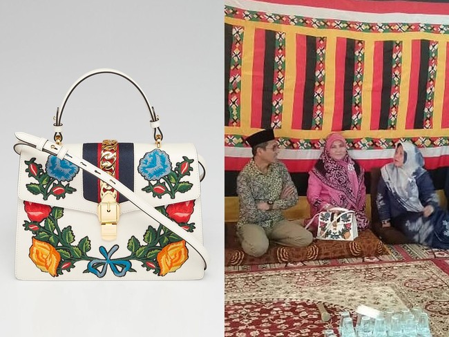 Nevi Zuariana juga punya Gucci Sylvie Embroidered Bag. Harganya sekitar US$ 3.000 atau sekitar Rp 42 juta. (Foto: Instagram/@nevizuariana)