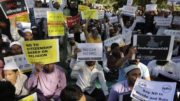 Aksi warga menolak undang-undang kewarganegaraan di India