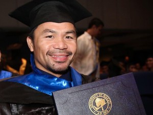 Cerita Manny Pacquiao Jadi Sarjana di Usia 40: Tak Ada Kata Terlambat
