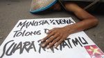 Aksi Teatrikal Warnai Demo BPJS di Kemenkes