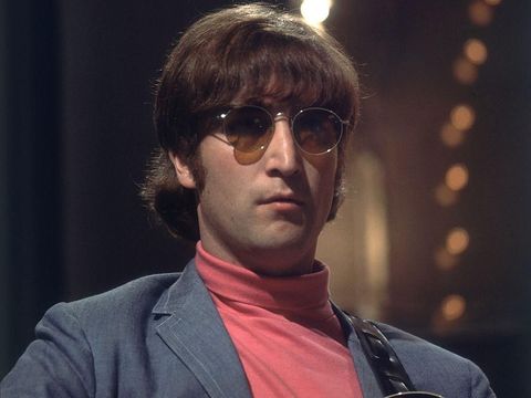 John Lennon (1940 - 1980) of the Beatles at London Airport, 5th September 1966. (Photo by George Stroud/Express/Hulton Archive/Getty Images)