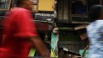Penampakan Rumah yang Ambruk Gegara Proyek DKI