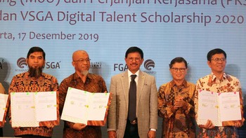 Digital Talent Scholarship pada 2020 menawarkan pelatihan dalam bidang, antara lain artificial intelligence, big data analytics, cloud computing, cybersecurity, internet of things dan machine learning. Pool/Kominfo.