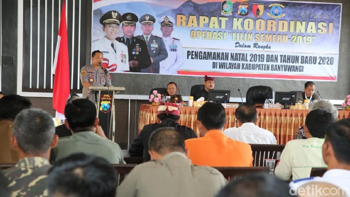 Jelang Nataru 2020 Polisi Banyuwangi Gelar Rakor Operasi Lilin Semeru