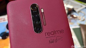 Dalam mendesain Realme X2 Pro Master Edition, Fukusawa terinspirasi dari dunia arsitektur. Foto: Adi Fida Rahman/detikINET