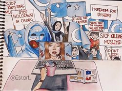 Aneka Meme Bela Uighur di Twitter