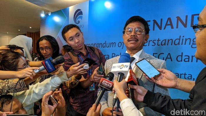 Menkominfo Johhny G Plate. Foto: Agus Tri Haryanto/inet Menkominfo Johhny G Plate. Foto: Agus Tri Haryanto/inet