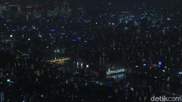 Panorama Tokyo dari Tokyo Skytree
