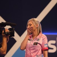 Aku tidak bisa mempercayainya. Untuk melakukan itu di panggung terbesar, wow, aku sangat senang bahwa aku bisa terus (bertanding) dari kalah, ujar ibu satu anak satu itu. Foto: Getty Images