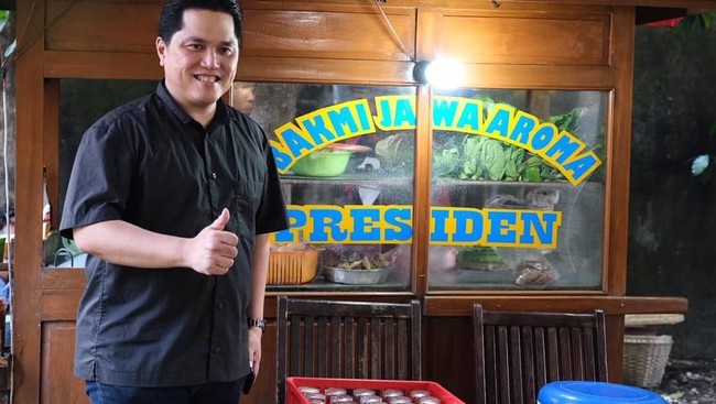 Kinerjanya Jadi Sorotan, Ini Erick Thohir dan Kuliner Pilihannya