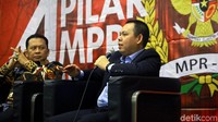 Selain Ketua MPR Bambang Soesatyo (Bamsoet), Wakil Ketua DPD RI, Sultan Bachtiar Najamudin, turut menjadi pembicara dalam diskusi tersebut.
