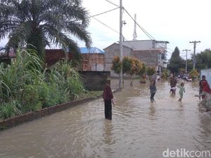 Banjir di Medan Krio Sunggal Surut, Akitivitas Warga Kembali Normal