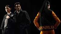 Seragam kru maskapai mengusung tema perjalanan retro-futuristik tahun 40 dan 50-an yang diciptakan desainer lokal, Sean Yin (Foto: STARLUX Airlines/CNN)