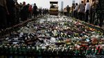 Ribuan Botol Miras Dimusnahkan di Jakut