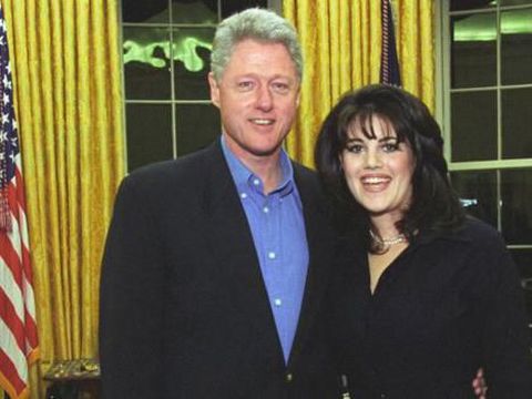Bill Clinton dan Monica Lewinsky tahun 1997. (William J Clinton Presidential Library)