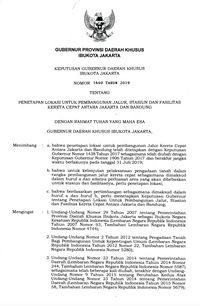 Kepgub Anies: Stasiun Kereta Cepat di Halim & Cipinang Melayu