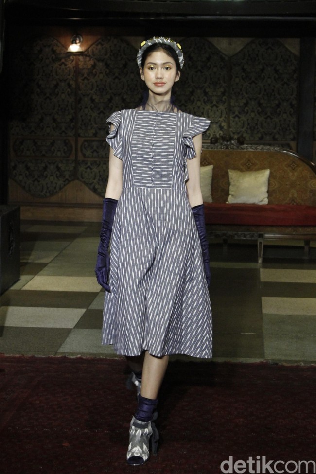 Fashion show Ikat Indonesia by Didiet Maulana bertajuk TerIkat Romansa di Sofia at Gunawarman, Jakarta Selatan, Rabu [18/12/2019]. Foto: Mohammad Abduh/Wolipop