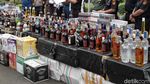Bea Cukai Musnahkan Rokok dan Miras Ilegal