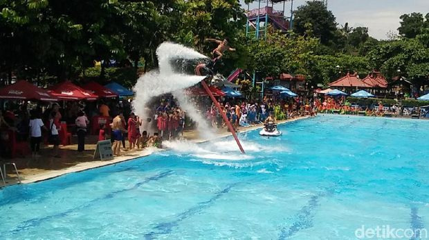 Baru di Purbalingga, Ada Flyboard Kolam Pertama Indonesia 