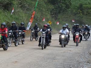 Basuki Hadimuljono Temani Presiden Pakai Motor Custom