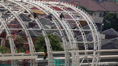Kejar Tayang, Pembangunan Stasiun LRT Jatibening Dikebut