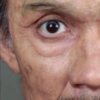 Tak hanya wajah, prostetik juga diterapkan pada tangan. Kulit tangan aktor 32 tahun ini dibuat berkeriput agar semakin mirip Eyang Habibie. Foto: Dok. Instagram/@orlandobassi, @officialpilarez