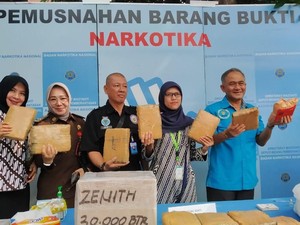 BNN Musnahkan 1,6 Juta Butir PCC, 6 Tersangka Ditangkap