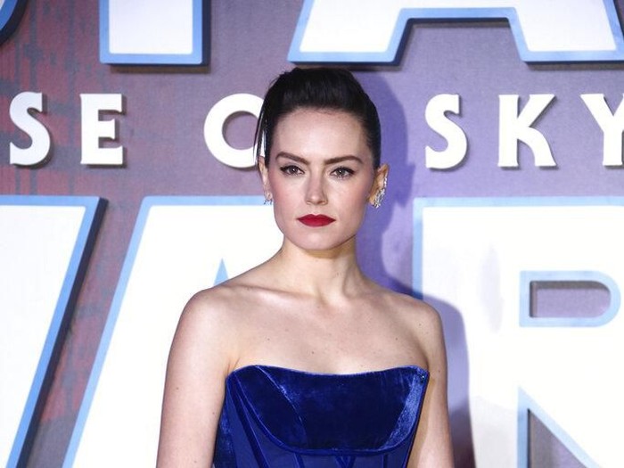 Actress Daisy Ridley poses for photographers upon arrival at the premiere for the film Star Wars: The Rise of Skywalker, in central London, Wednesday, Dec. 18, 2019. (Photo by Joel C Ryan/Invision/AP)