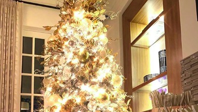 Potret 7 Pohon Natal Unik dan Cantik di Rumah Artis Hollywood
