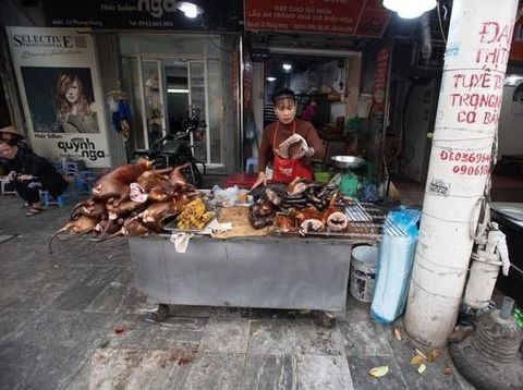 Hiii... Kebab di Vietnam Ini Dibuat dari Potongan Daging Anjing