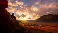 Luasnya 720 km persegi, Wadi rum dikenal memiliki ngarai sempit yang sering didatangi wisatawan untuk hiking (iStock)