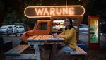 Main di NKCTHI, Begini Gaya Manis Rachel Amanda Saat Makan Bareng Teman-teman