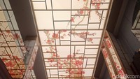 Tak hanya itu, interior Jepang juga terlihat dari setiap outlet yang dihiasi wallpaper Jepang. (Putu Intan/detikcom)