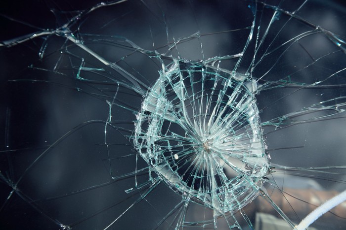 close up shot of broken glass of car window.Please see some similar pictures from my portfolio: