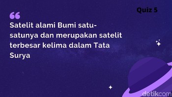 Satelit alami bumi, siapa yang nggak tahu? Foto: Aisyah Kamaliah/detikINET