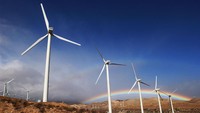 Potret pelangi di kawasan California, Amerika Serikat. David McNew/Getty Images.