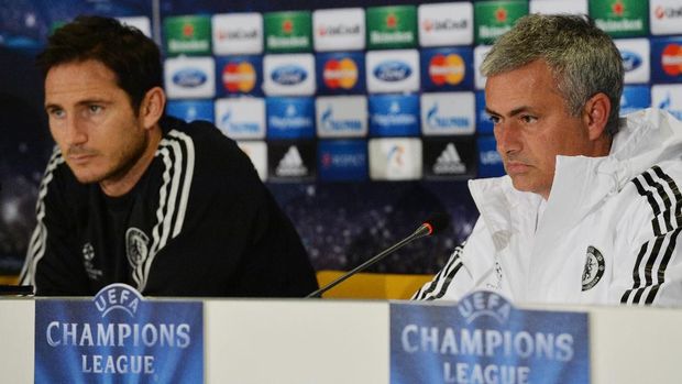 Frank Lampard pernah dilatih Jose Mourinho.