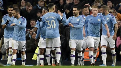 Menang, Manchester City Kuntit Leicester