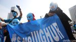Aksi Mengecam Kekerasan Terhadap Muslim Uighur
