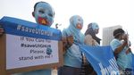 Aksi Mengecam Kekerasan Terhadap Muslim Uighur