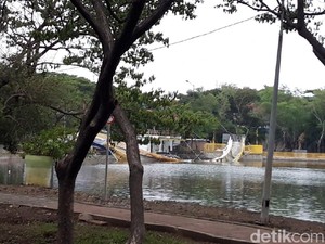 Ambruk, Jembatan di Utan Kemayoran Masih dalam Proses Pengerjaan