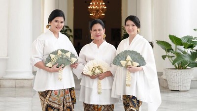 Cantiknya Iriana Jokowi, Kahiyang dan Selvi Ananda Saat Pemotretan Bersama