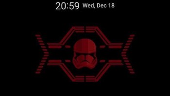 Bahkan ada opsi always on display tema Star Wars. Keren ya! Foto: ZDNet