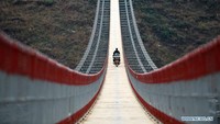 Cableway pernah menjadi sarana transportasi utama di sepanjang Sungai Niulan untuk penduduk desa Weining di Guizhou dan Kabupaten Huize di Provinsi Yunnan. Foto: Dok. Xinhua/Yang Wenbin