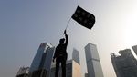 Melihat Lagi Aksi Bela Uighur di Hong Kong