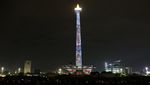 Keren Banget! Ini Penampakan Video Mapping di Monas