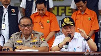 Direktur SDM dan Umum PT KAI Ruli Adi memberikan penjelasan terkait penangkapan pelaku penipuan tersebut.