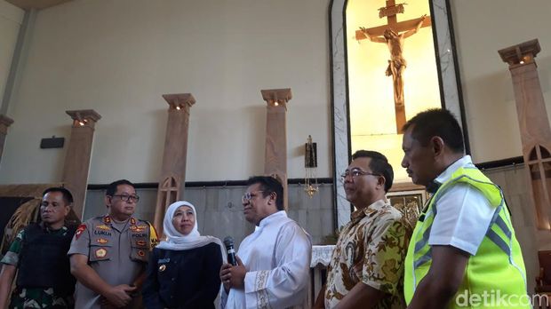 Kendarai Motor, Gubernur Jatim, Kapolda, Pangdam Pantau Gereja Jelang Natal
