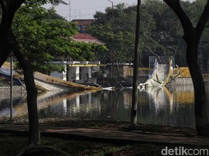 Imbas Jembatan Ambruk, Kawasan Utan Kemayoran Ditutup Sementara