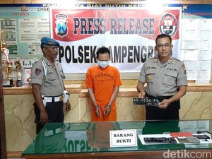 Curanmor di Kediri, Pria Ini Datang Ngonthel Pulang Bawa Motor Orang